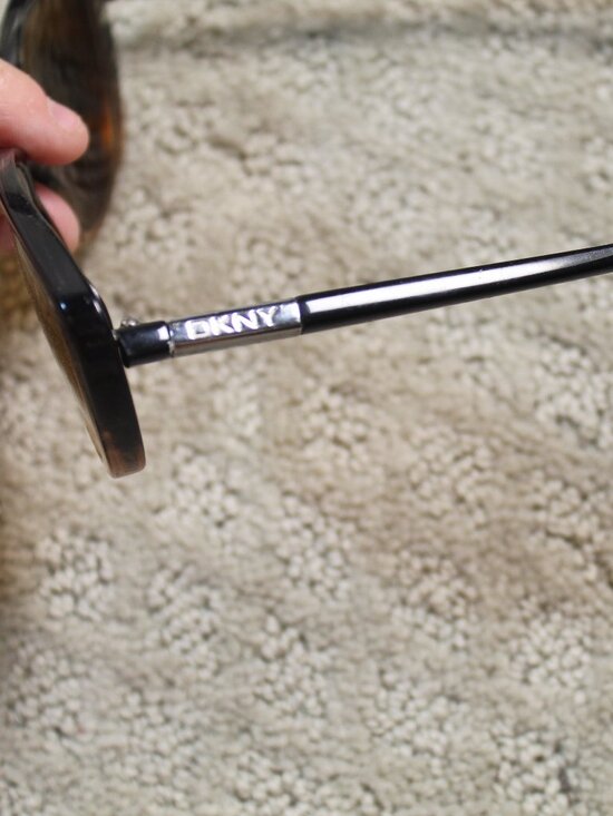 Vtg DKNY DY4121 3660/73 Oversized Marble Brown Sunglasses 56  [] 17  140 Frames